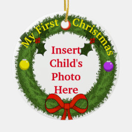 Mijn eerste kerstversiering keramisch ornament