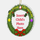 Mijn eerste kerstversiering keramisch ornament (Links)