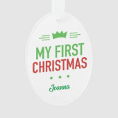 Mijn eerste kerstversiering ornament (voorkant)