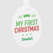 Mijn eerste kerstversiering ornament (voorkant)