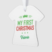 Mijn eerste kerstversiering ornament (voorkant)