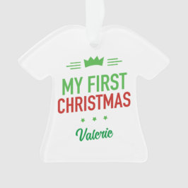 Mijn eerste kerstversiering ornament