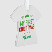 Mijn eerste kerstversiering ornament (voorkant)