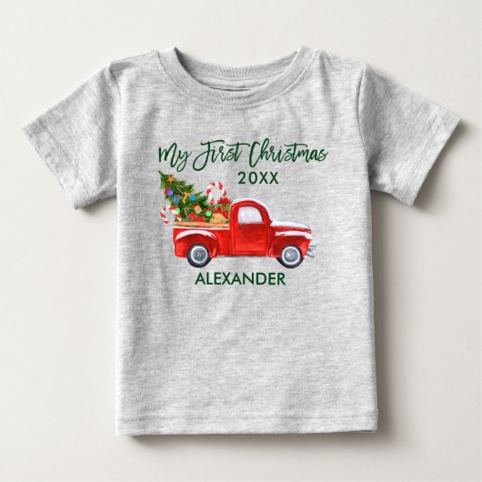 Mijn eerste kerstvierkant Red Truck Candy Canes Gr (Voorkant)
