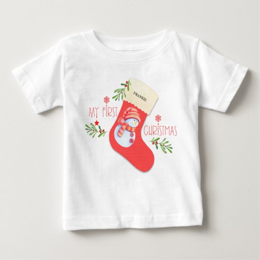 Mijn eerste kerstVintage die stopt met Snowman (Voorkant)