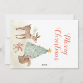 Mijn eerste kerstwaterverf feestdagenkaart (Achterkant)