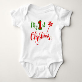 Mijn eerste kerstzoete Lollipop cadeau Romper