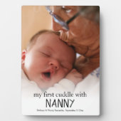 Mijn eerste knuffeltje met Baby pasgeboren baby's Fotoplaat (voorkant)