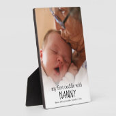 Mijn eerste knuffeltje met Baby pasgeboren baby's Fotoplaat (Zijkant)