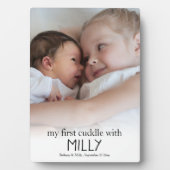 Mijn eerste knuffeltje met de sibling Foto Baby Ne Fotoplaat (voorkant)