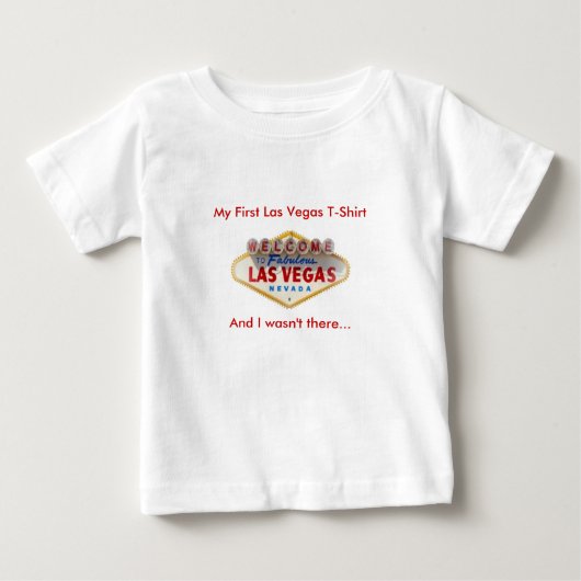 Mijn eerste Las Vegas T-Shirt, en ik was er niet T (Voorkant)