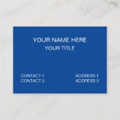 Mijn eerste liefde Burger Chef Restaurant Visitekaartje (Achterkant)