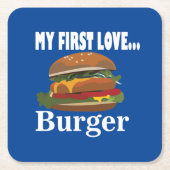 Mijn eerste liefde Burger Kartonnen Onderzetters (Voorkant)