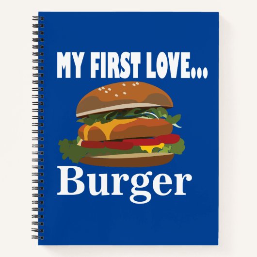 Mijn eerste liefde Burger Notitieboek (Voorkant)