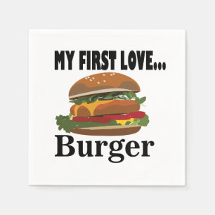 Mijn eerste liefde Burger Party Servet