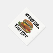 Mijn eerste liefde Burger Party Servet (Hoek)