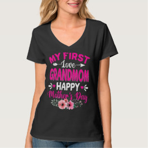 Mijn eerste liefde oma Cute Flower Moederdag T-shirt