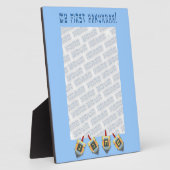 Mijn eerste Lijst Hanukkah Fotoplaat (Zijkant)