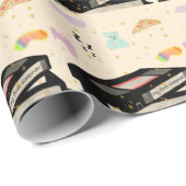 Mijn eerste logeerpartij - Dreamcore VHS Nostalgia Cadeaupapier (Rol Hoek)