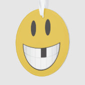 mijn eerste losse tand emoji ornament (voorkant)