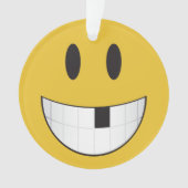 mijn eerste losse tand emoji ornament (voorkant)