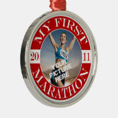 Mijn eerste marathon - 2011 metalen ornament (Rechts)