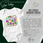 Mijn eerste Mardi Gras Baby bodysuit