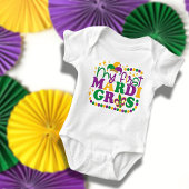 Mijn eerste Mardi Gras-baby Jersey-body's Romper