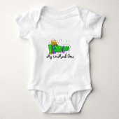 Mijn eerste Mardi Gras Gator Romper (Voorkant)