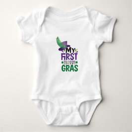 Mijn eerste Mardi Gras T-shirt baby body