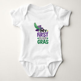 Mijn eerste Mardi Gras T-Shirt Baby Bodysuit