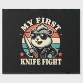 Mijn eerste messengevecht - Cool Hamster Cadeaupapier (Vlak)