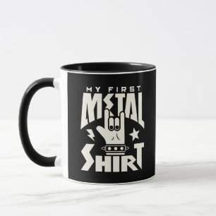 Mijn Eerste Metal Shirt Rock On Handgebaar Mok