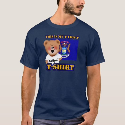 Mijn eerste Michigan Teddy Bear Shirt (Voorkant)