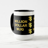 Mijn eerste miljoen is op weg naar mij Mok (Voorkant links)