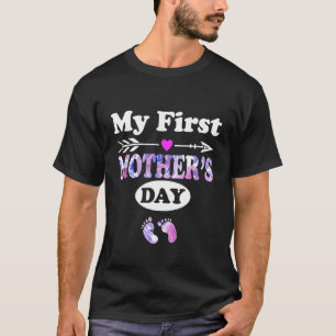 Mijn eerste Moederdag 2022 eerste keer dat mama zw T-shirt
