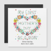 Mijn eerste Moederdag als een mama hartvormige blo (Voorkant / Achterkant)