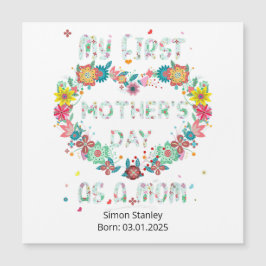 Mijn eerste Moederdag als een mama hartvormige blo