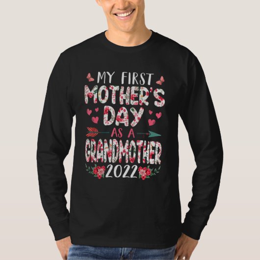 Mijn eerste Moederdag als grootmoeder 2022 Fl T-shirt (Voorkant)