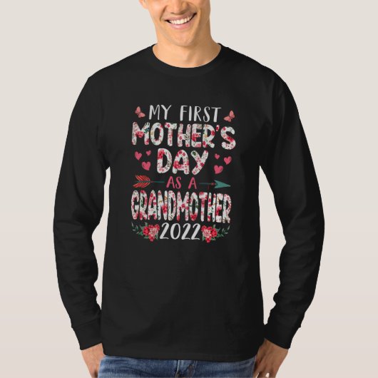 Mijn eerste Moederdag als grootmoeder 2022 Fl T-shirt (Voorkant)