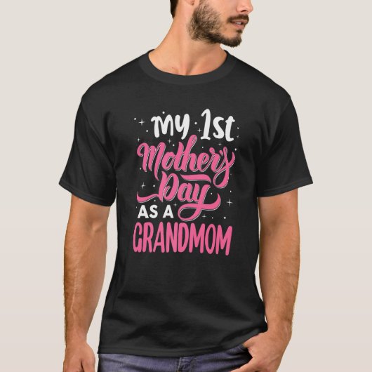 Mijn eerste Moederdag als grootmoeder vrouw Gir T-shirt (Voorkant)
