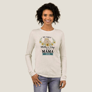 Mijn eerste moederdag als mama 2026 Beer Zonnebloe Tri-Blend Shirt