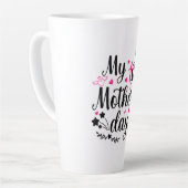Mijn eerste Moederdag als mama 2 Latte Mok (Linkerhoek)