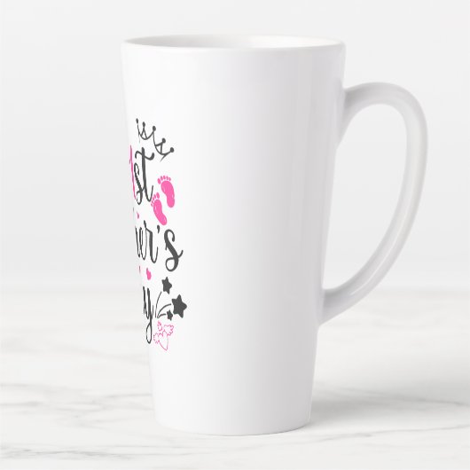 Mijn eerste Moederdag als mama 2 Latte Mok (Rechts)