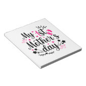 Mijn eerste Moederdag als mama 2 Notitieblok (Schuin)