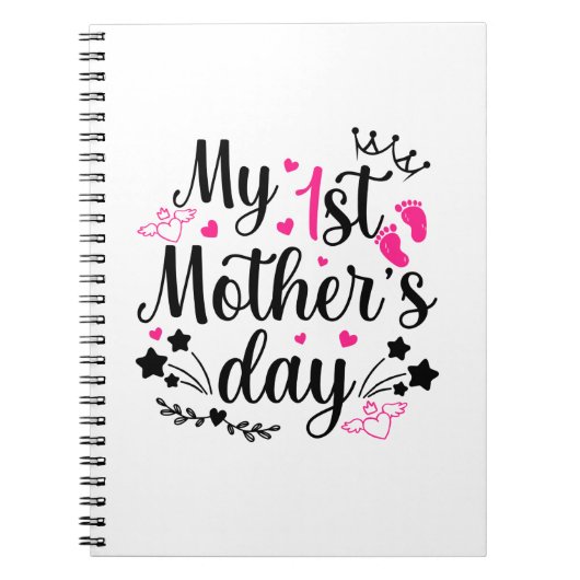 Mijn eerste Moederdag als mama 2 Notitieboek (Voorkant)