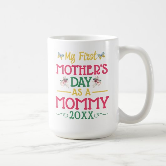 Mijn eerste moederdag als mama koffiemok (Rechts)