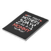 Mijn eerste moederdag als mama notitieblok (Linkerzijde)