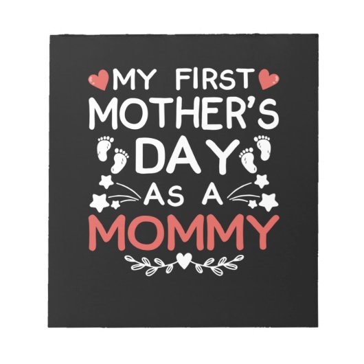 Mijn eerste moederdag als mama notitieblok (Voorkant)