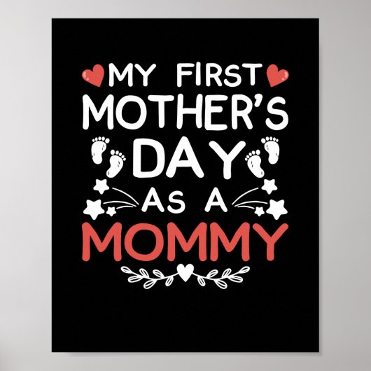 Mijn eerste Moederdag als mama Poster (Voorkant)